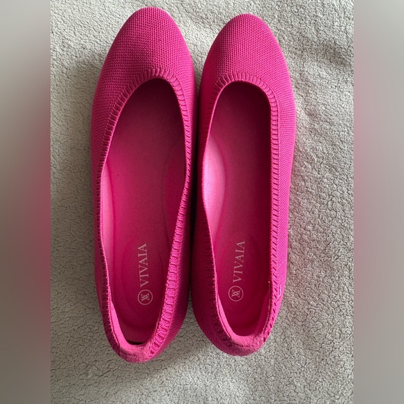 Vivaia Claire Women's Vibrant Pink Ballet Flats - Picture 5 of 13